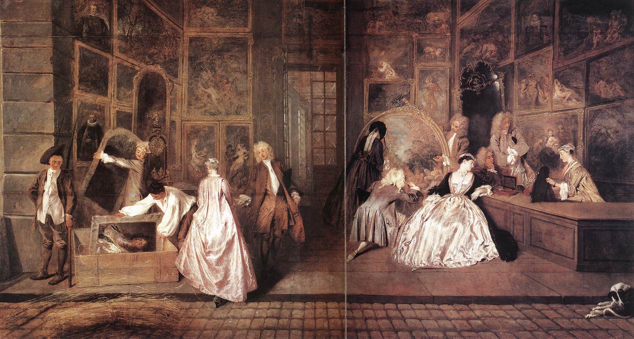 WATTEAU, Antoine L Enseigne de Gersaint